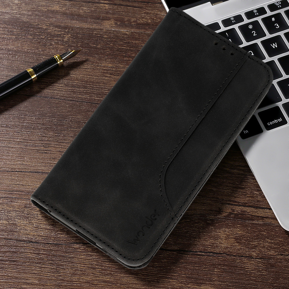 Knížkové pouzdro Wonder Prime pro Xiaomi Redmi Note 13 4G , barva černá