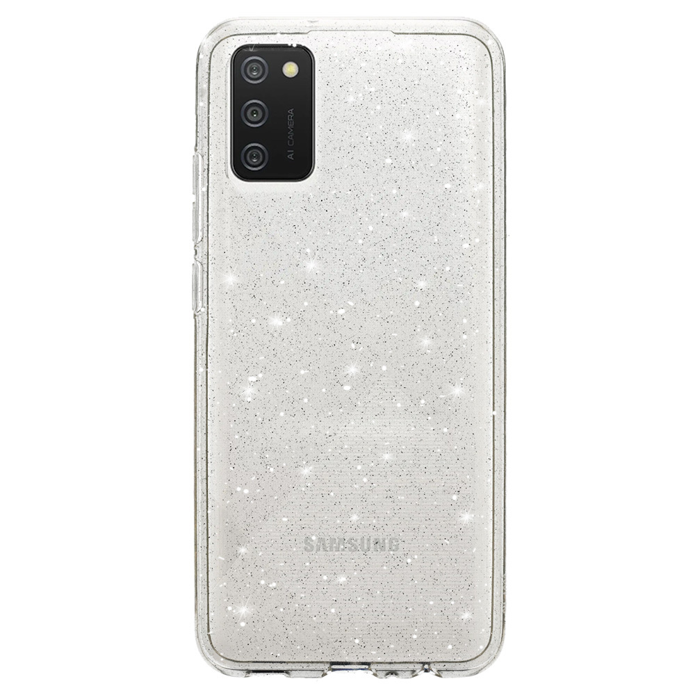 Kryt Glitter pro Samsung Galaxy A02S , barva stříbrná