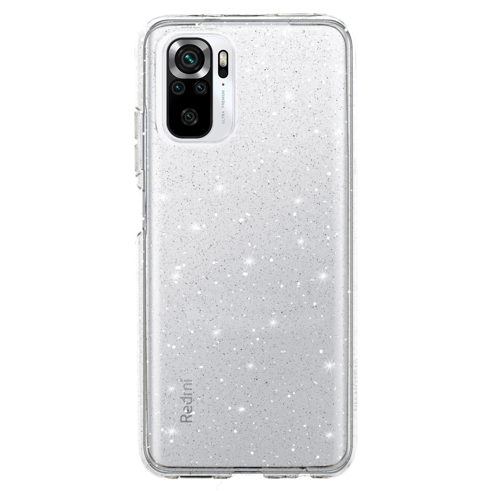 Kryt Glitter pro Xiaomi Redmi Note 10/Note 10S/Poco M5S , barva stříbrná