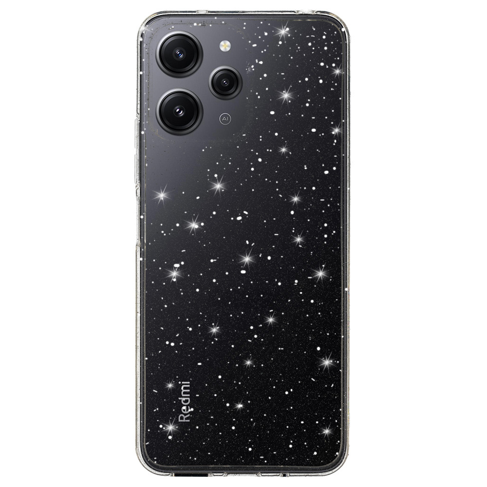 Kryt Glitter pro Xiaomi Redmi 12 , barva stříbrná