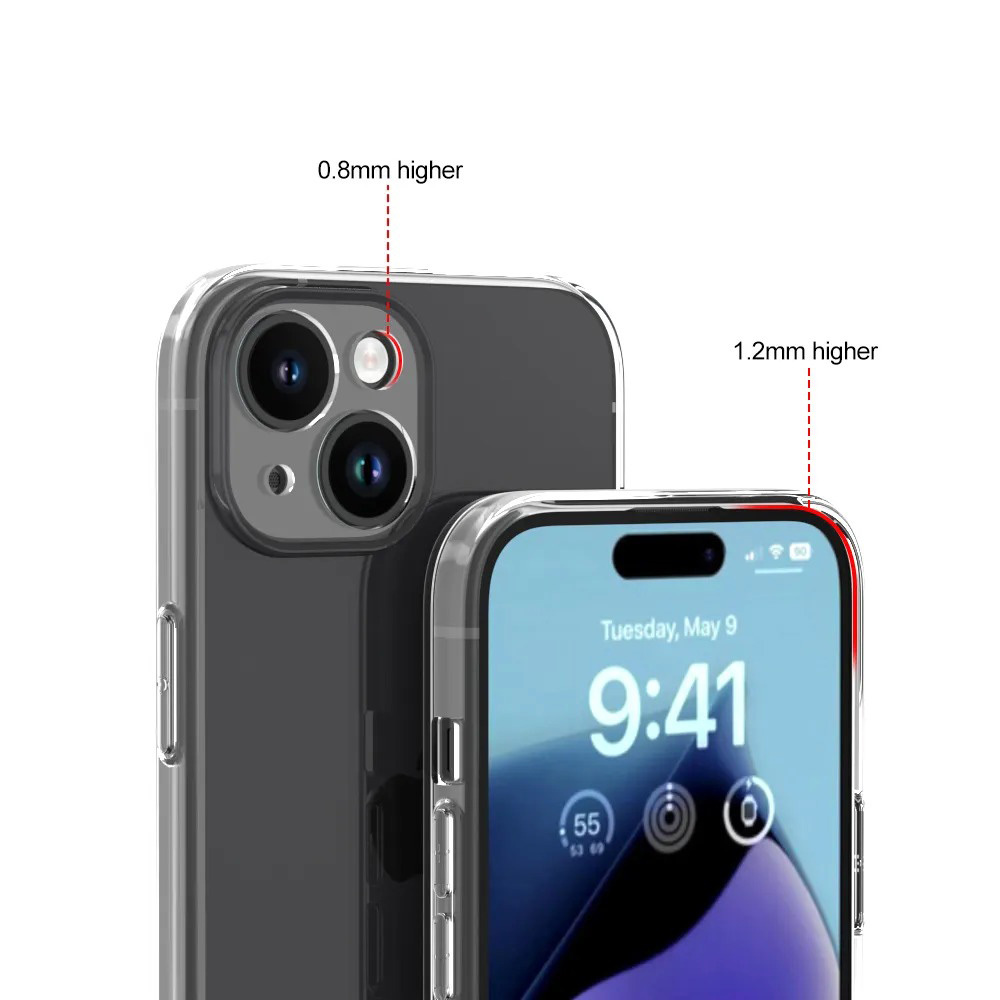 Kryt ClearCase pro Apple iPhone 15 Plus , barva čirá