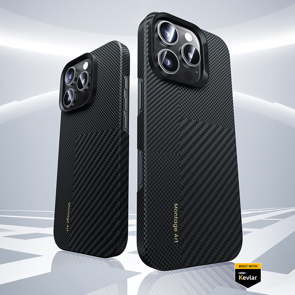 Benks Montage Magnetic Armor Air Kevlar Case PC Frame 600D+1500D (M064) for Apple iPhone 16 Plus , barva černá