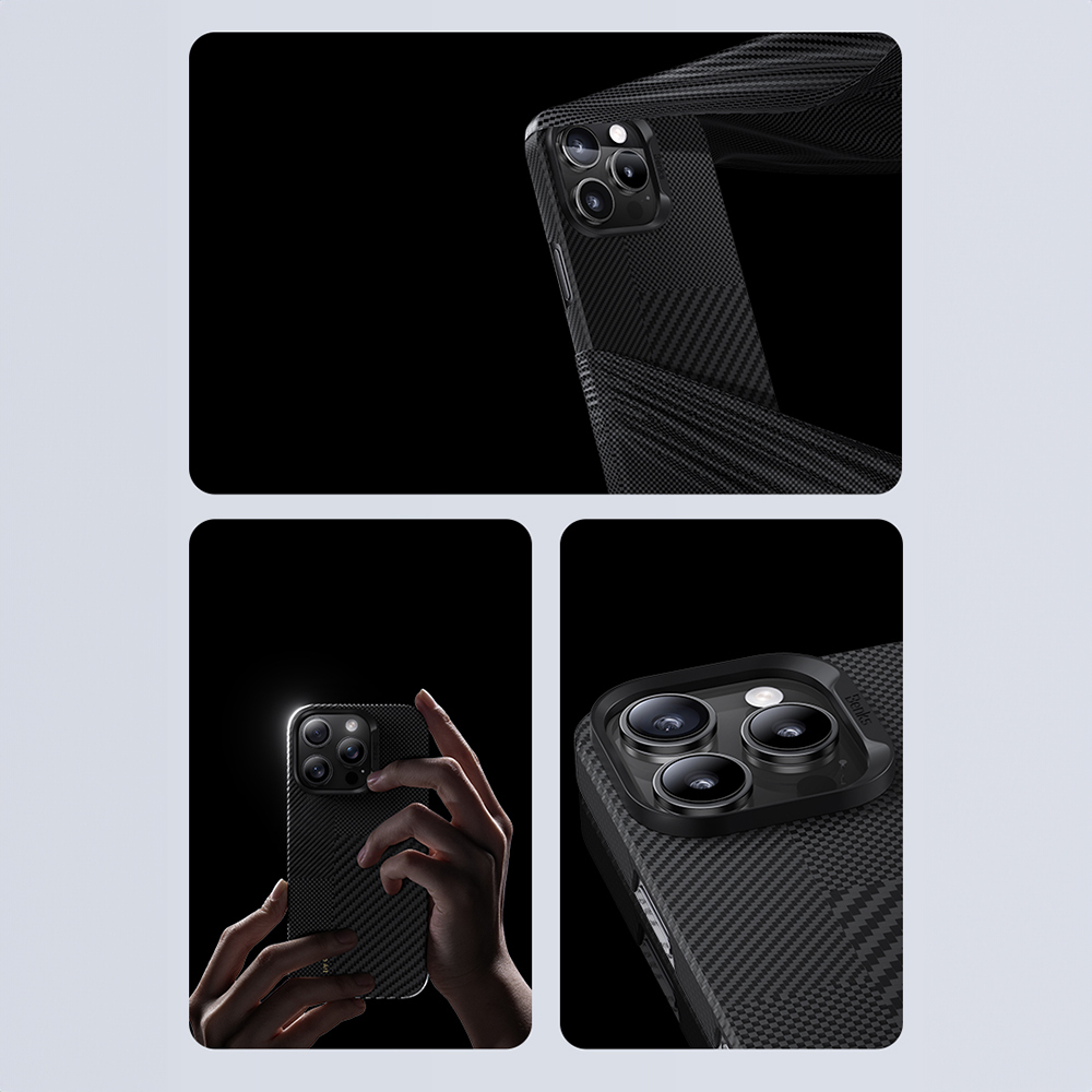 Benks Montage Magnetic Armor Air Kevlar Case PC Frame 600D+1500D (M064) for Apple iPhone 16 Plus , barva černá