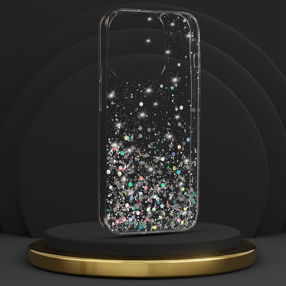 Kryt třpytivý Brilliant pro Apple iPhone 16 Plus , barva čirá