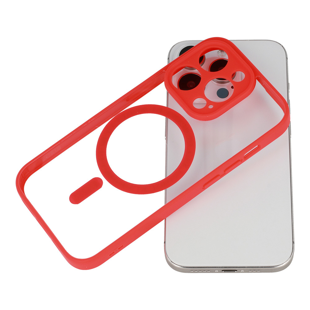 Kryt Acryl Color MagSafe pro Samsung Galaxy S24 FE , barva červená