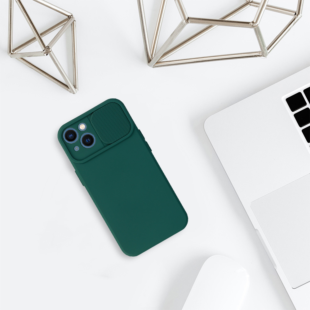 Kryt CamShield pro Apple iPhone 13 Dark , barva zelená