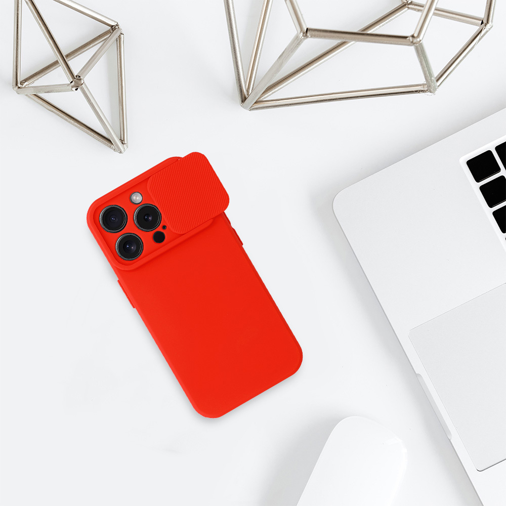 Kryt CamShield pro Apple iPhone 15 Pro Max , barva červená