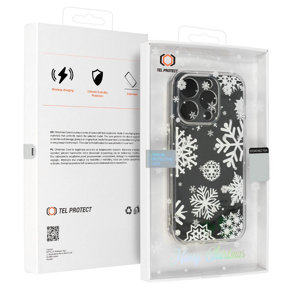 TEL PROTECT Christmas Kryt ClearCase pro Apple iPhone 13 Pro , design 4