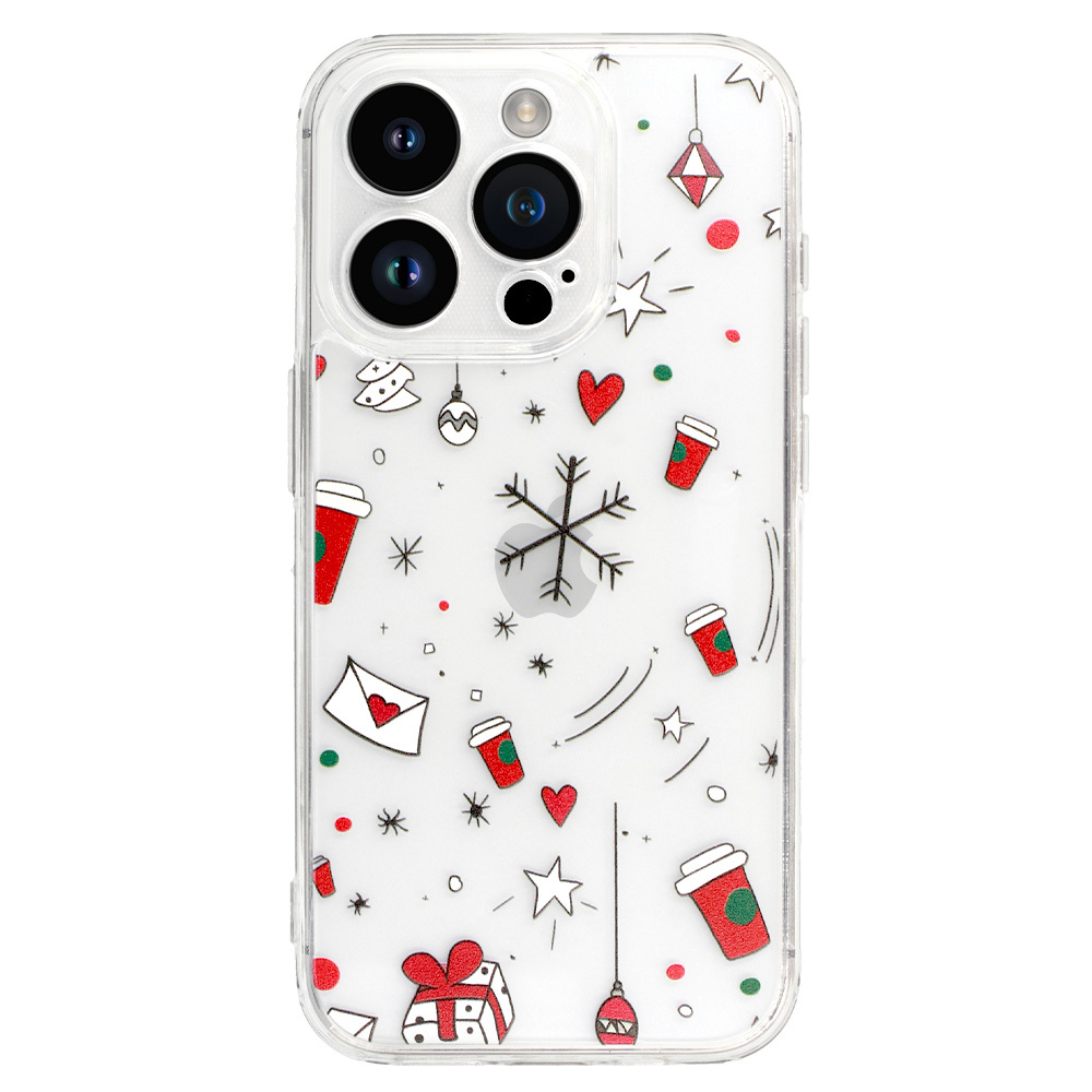 TEL PROTECT Christmas Kryt ClearCase pro Apple iPhone 13 , design 3