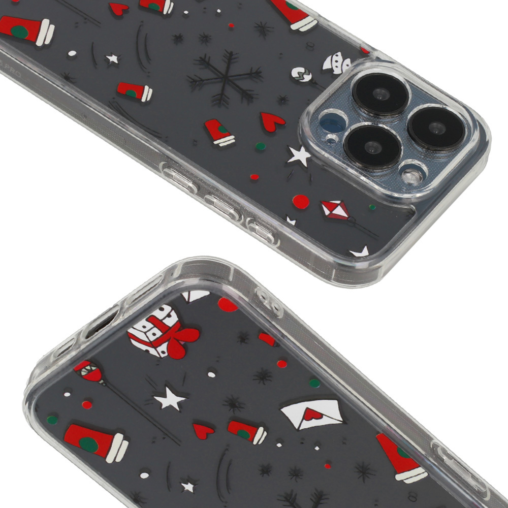 TEL PROTECT Christmas Kryt ClearCase pro Apple iPhone 15 , design 3
