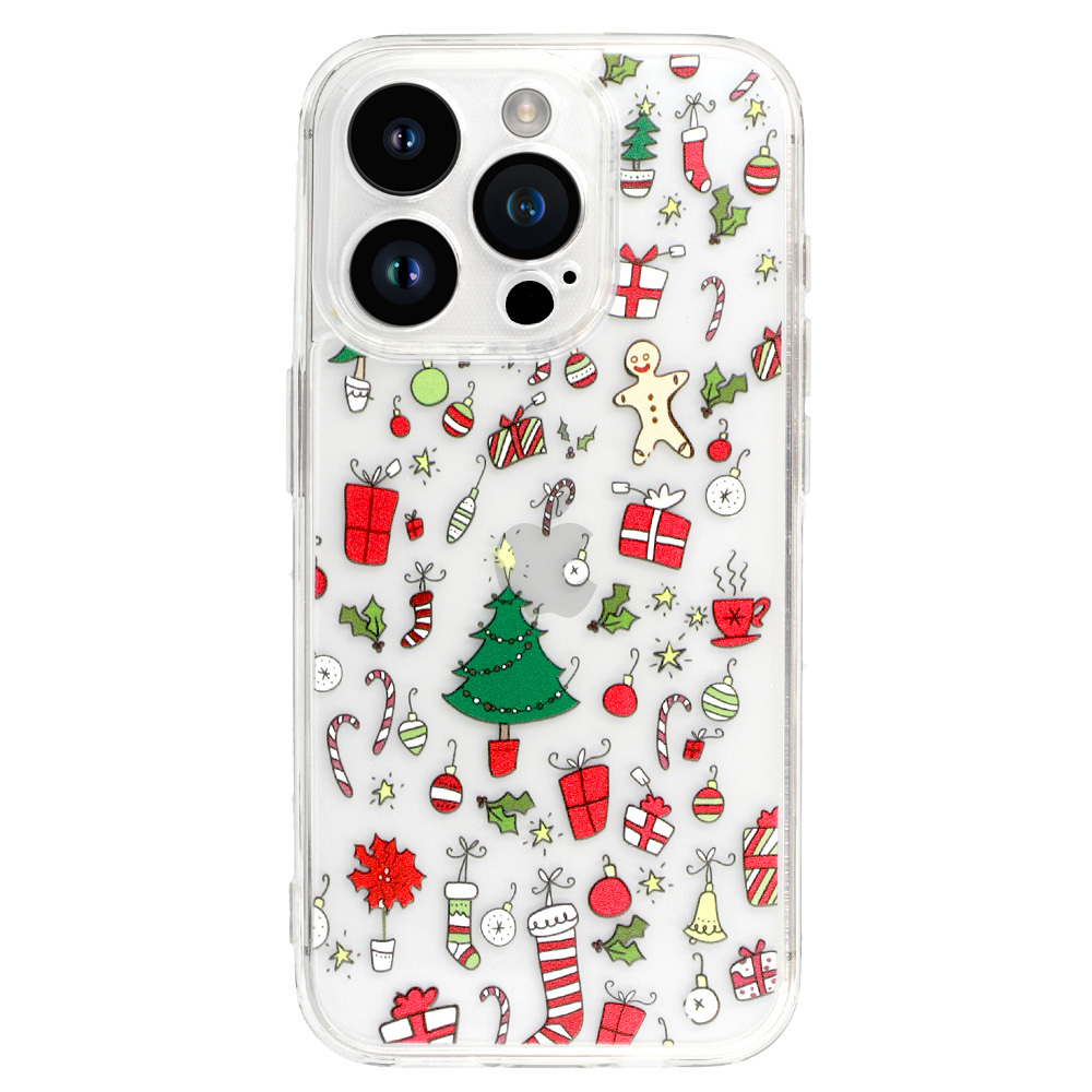 TEL PROTECT Christmas Kryt ClearCase pro Apple iPhone 16 , design 2