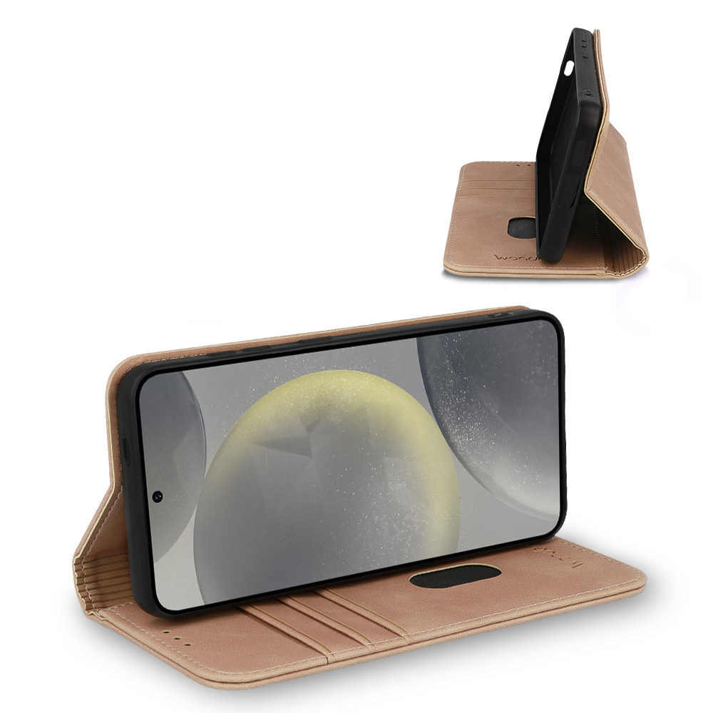 Knížkové pouzdro Wonder Smart pro Samsung Galaxy M35 5G cappuccino