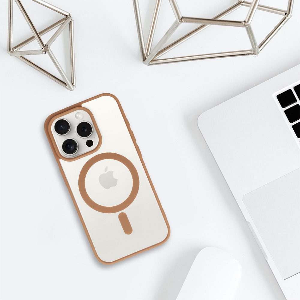 Kryt Acryl Color MagSafe pro Apple iPhone 13 Pro desert , barva titanová