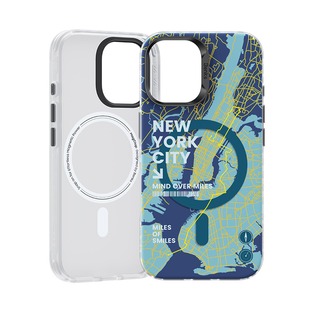 Benks Magnetic City New York Case for Apple iPhone 16 Plus