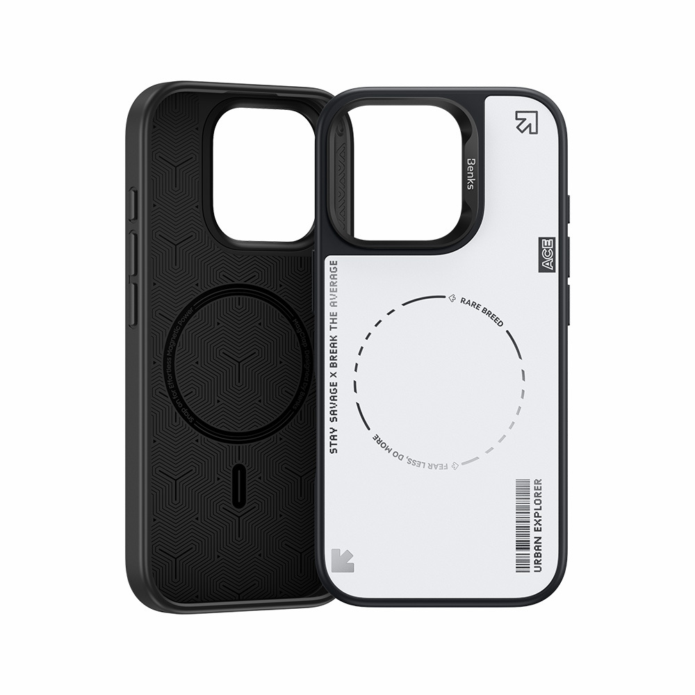Benks Dynamic Minimalist Case for Apple iPhone 16 Pro , barva bílá