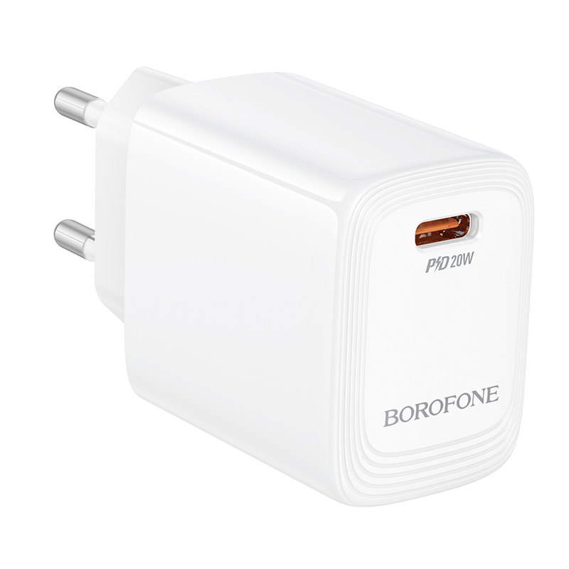Borofone síťová nabíječka BN26 Fuente - USB-C - PD 20W , barva bílá