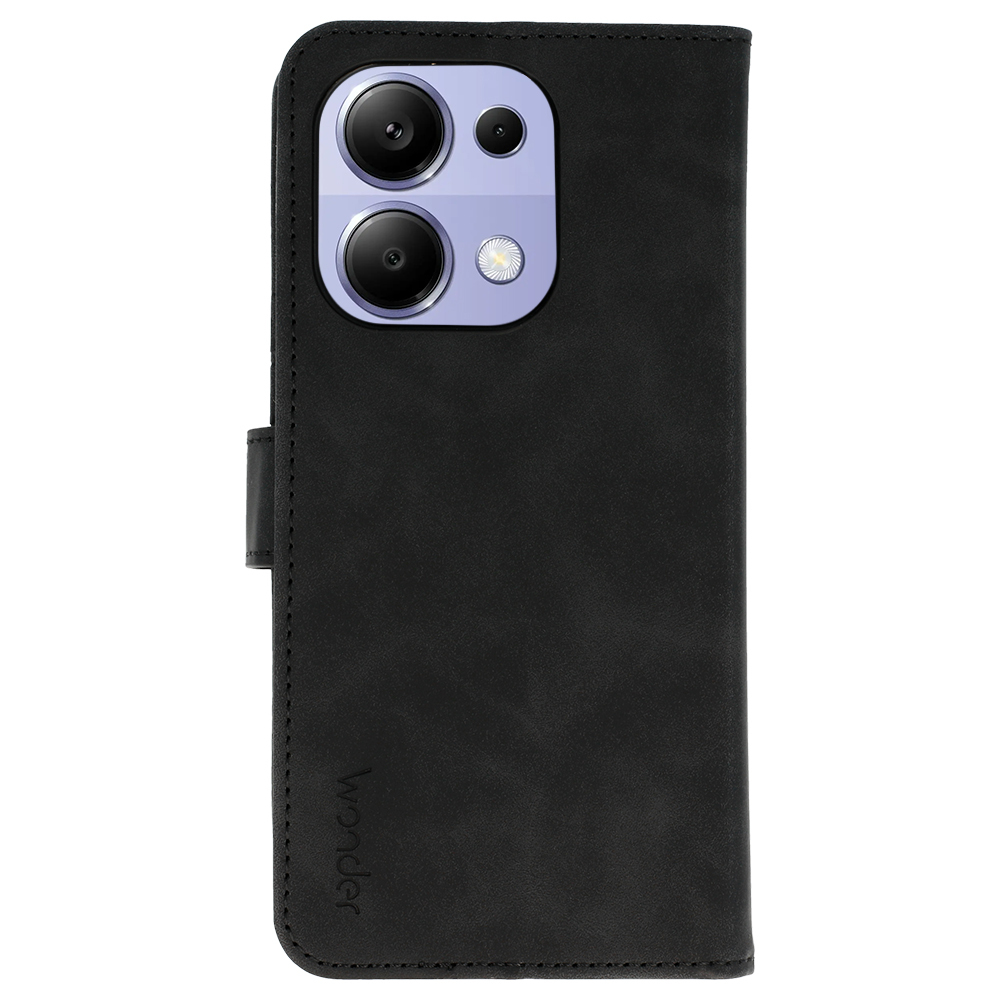 Knížkové pouzdro Wonder Fancy pro Xiaomi Redmi Note 13 Pro 4G , barva černá