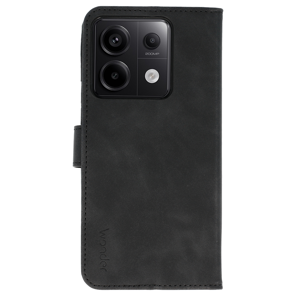 Knížkové pouzdro Wonder Fancy pro Xiaomi Redmi Note 13 Pro 5G , barva černá