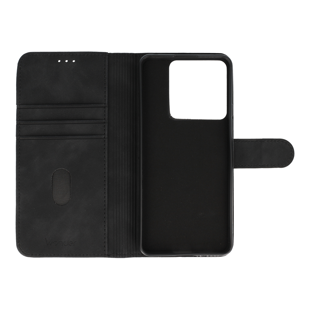 Knížkové pouzdro Wonder Fancy pro Xiaomi Redmi Note 13 Pro 5G , barva černá