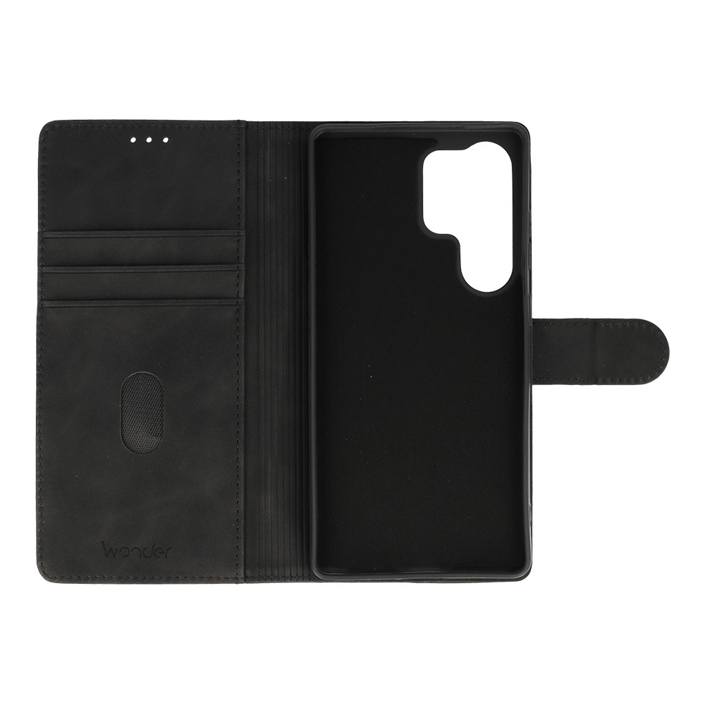 Knížkové pouzdro Wonder Fancy pro Samsung Galaxy S25 Ultra , barva černá