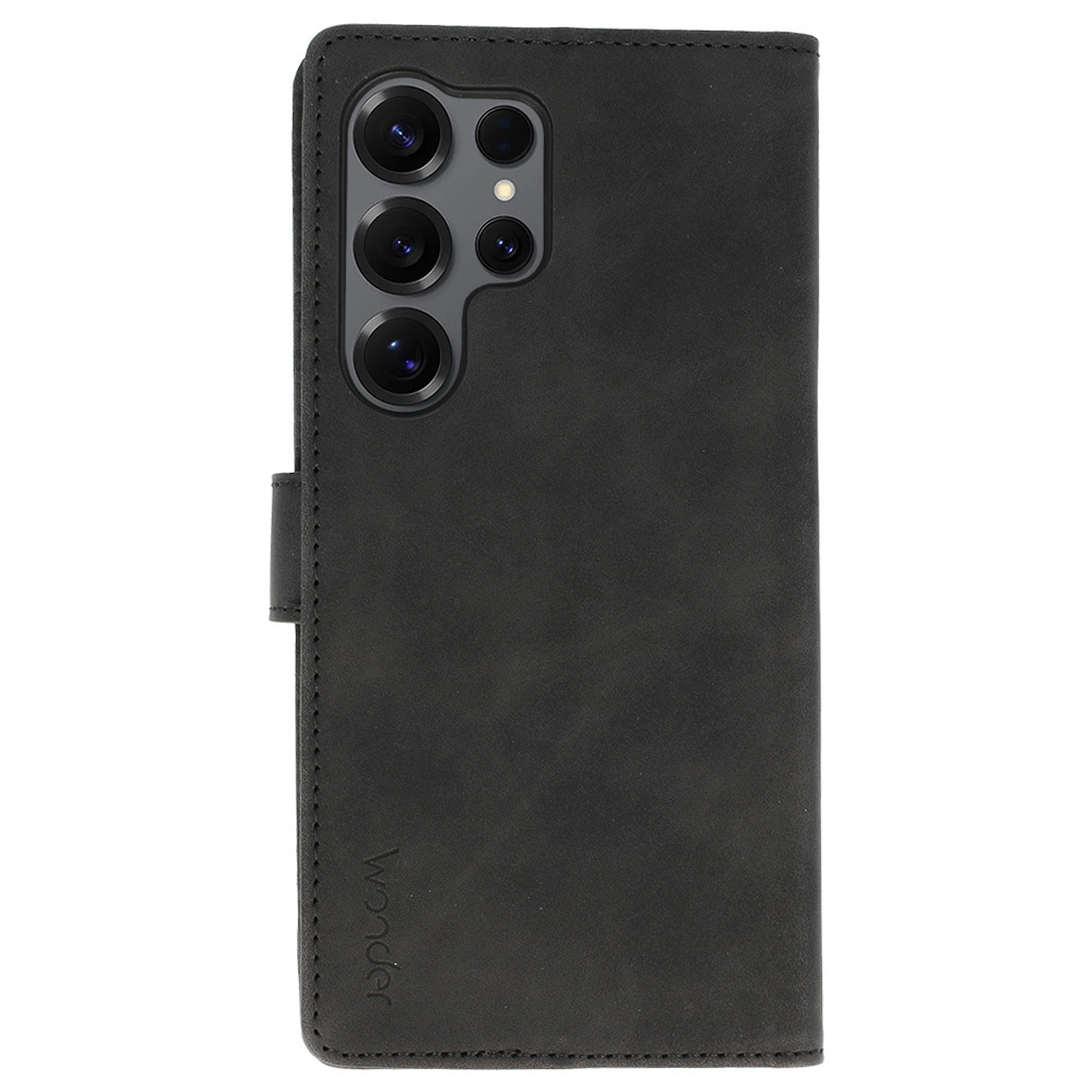 Knížkové pouzdro Wonder Fancy pro Samsung Galaxy S25 Ultra , barva černá