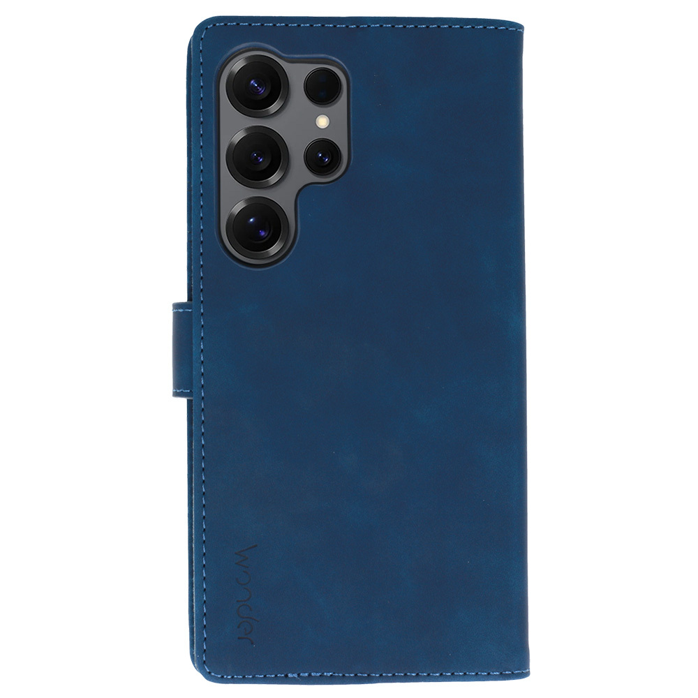 Knížkové pouzdro Wonder Fancy pro Samsung Galaxy S25 Ultra , barva modrá