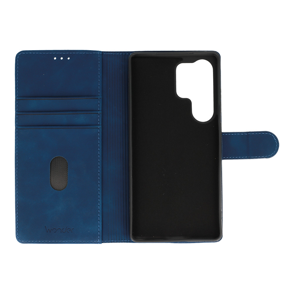 Knížkové pouzdro Wonder Fancy pro Samsung Galaxy S25 Ultra , barva modrá