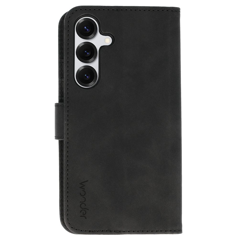 Knížkové pouzdro Wonder Fancy pro Samsung Galaxy S25 , barva černá
