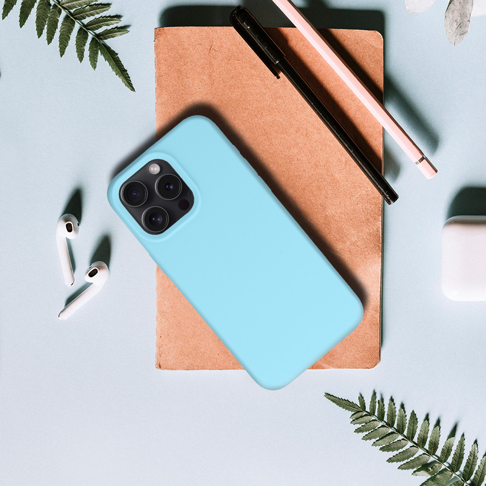 Kryt Silicone Lite pro Samsung Galaxy A36 5G , barva světle modrá