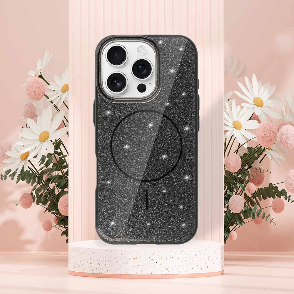 Kryt Magsafe Slim Shiny pro Apple iPhone 15 Pro Max , barva černá