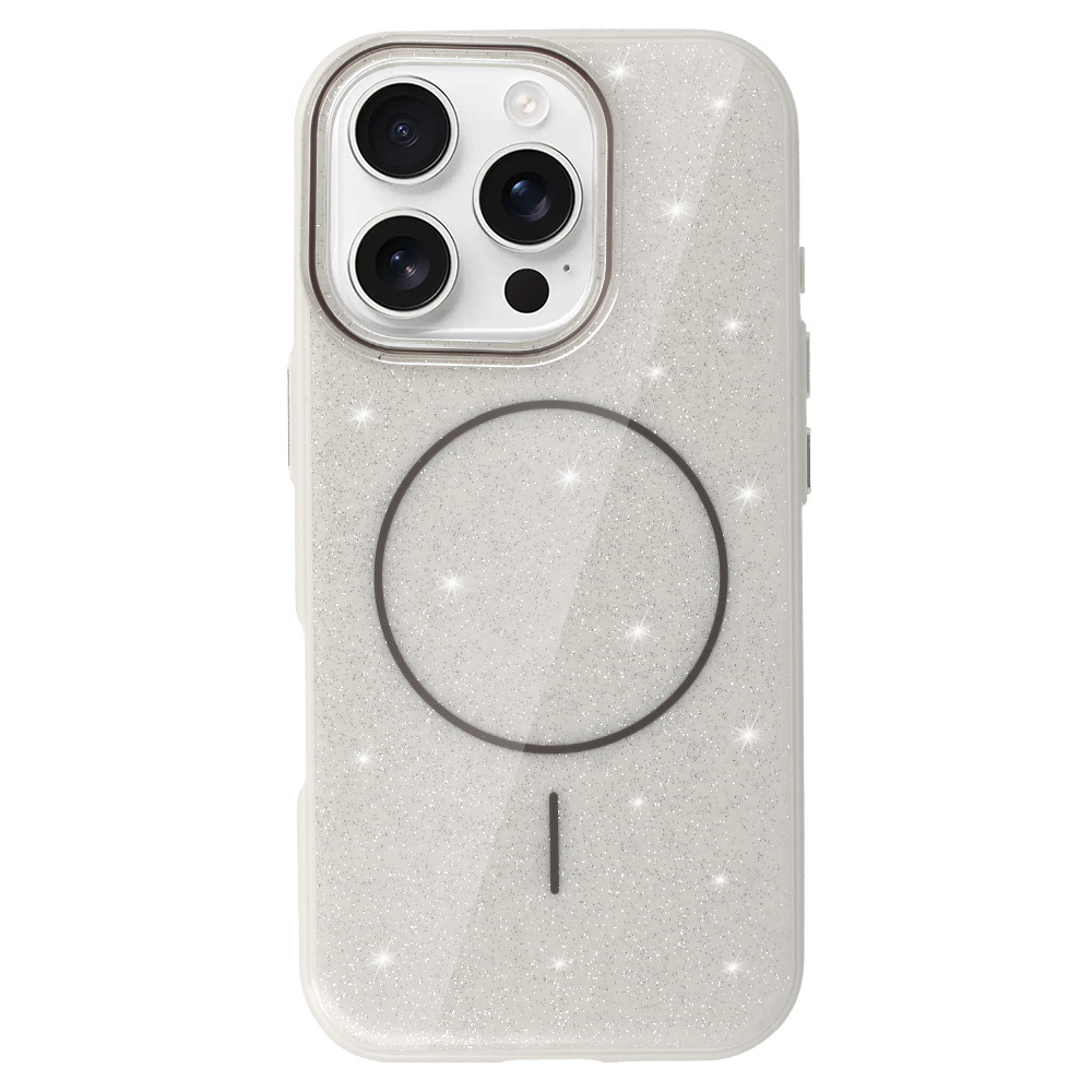 Kryt Magsafe Slim Shiny pro Apple iPhone 16 Pro Max , barva stříbrná