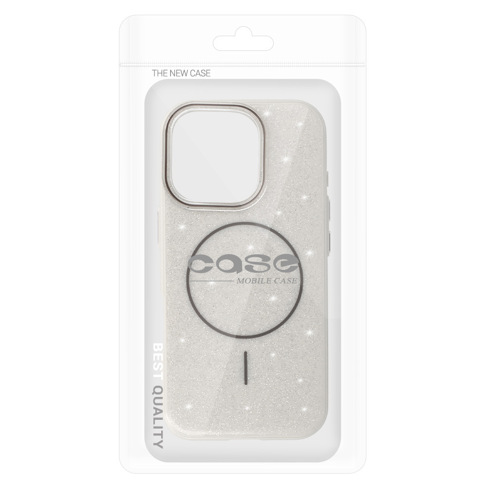 Kryt Magsafe Slim Shiny pro Apple iPhone 16 Pro Max , barva stříbrná