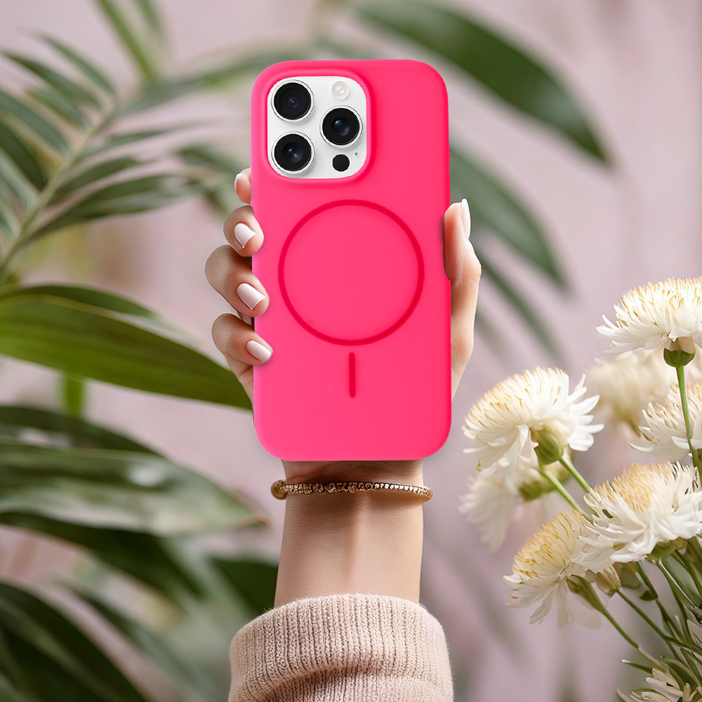 Kryt MagSafe Slim Silicone pro Apple iPhone 13 Pro , barva růžová