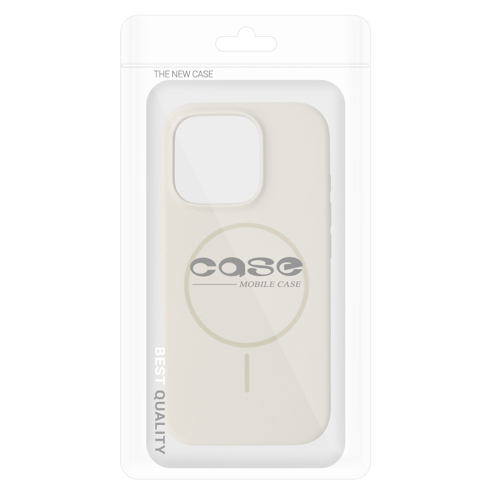 Kryt MagSafe Slim Silicone pro Apple iPhone 15 Pro Max stone