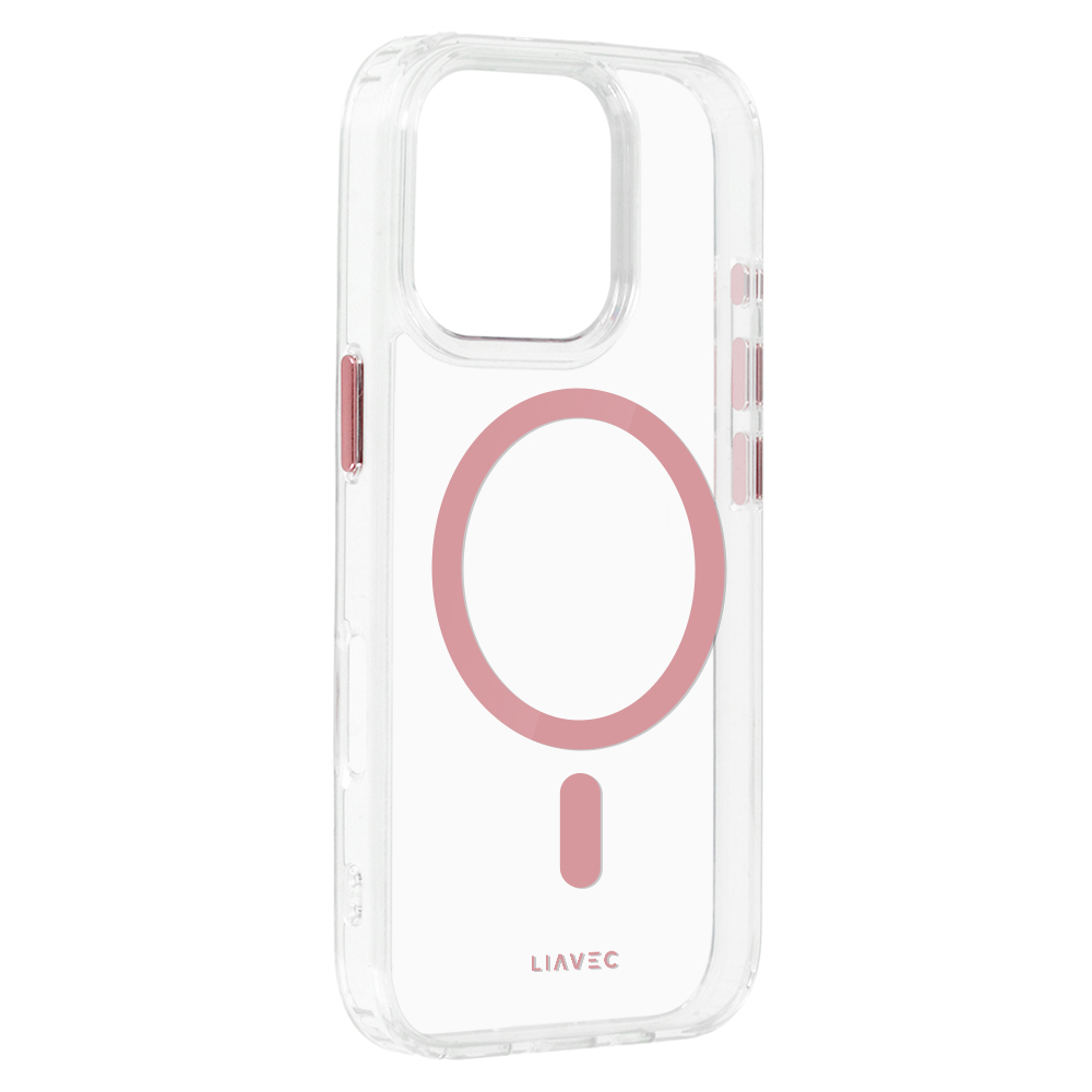 Liavec Glossy Magsafe Kryt ClearCase pro Apple iPhone 16 Pro różowy