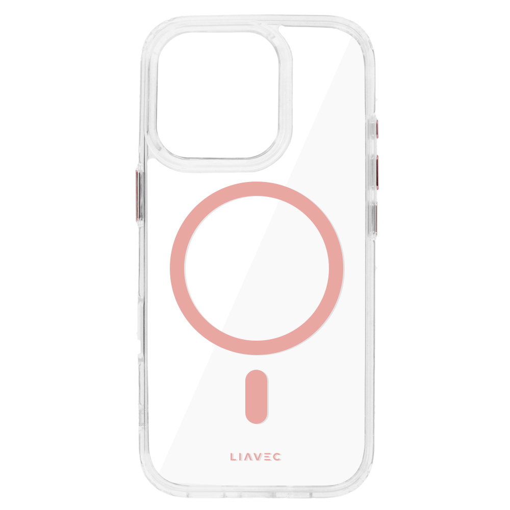 Liavec Glossy Magsafe Kryt ClearCase pro Apple iPhone 16 Pro różowy