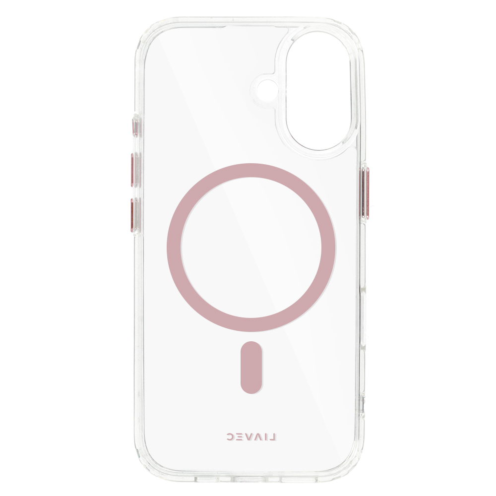 Liavec Glossy Magsafe Kryt ClearCase pro Apple iPhone 16 różowy