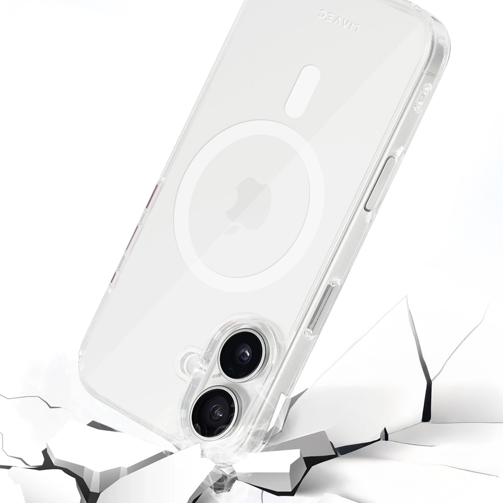 Liavec Glossy Magsafe Kryt ClearCase pro Apple iPhone 16 , barva bílá