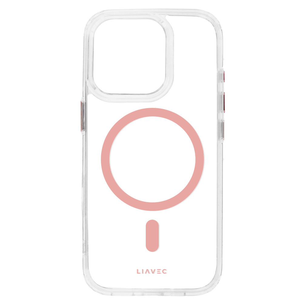 Liavec Glossy Magsafe Kryt ClearCase pro Apple iPhone 15 Pro różowy