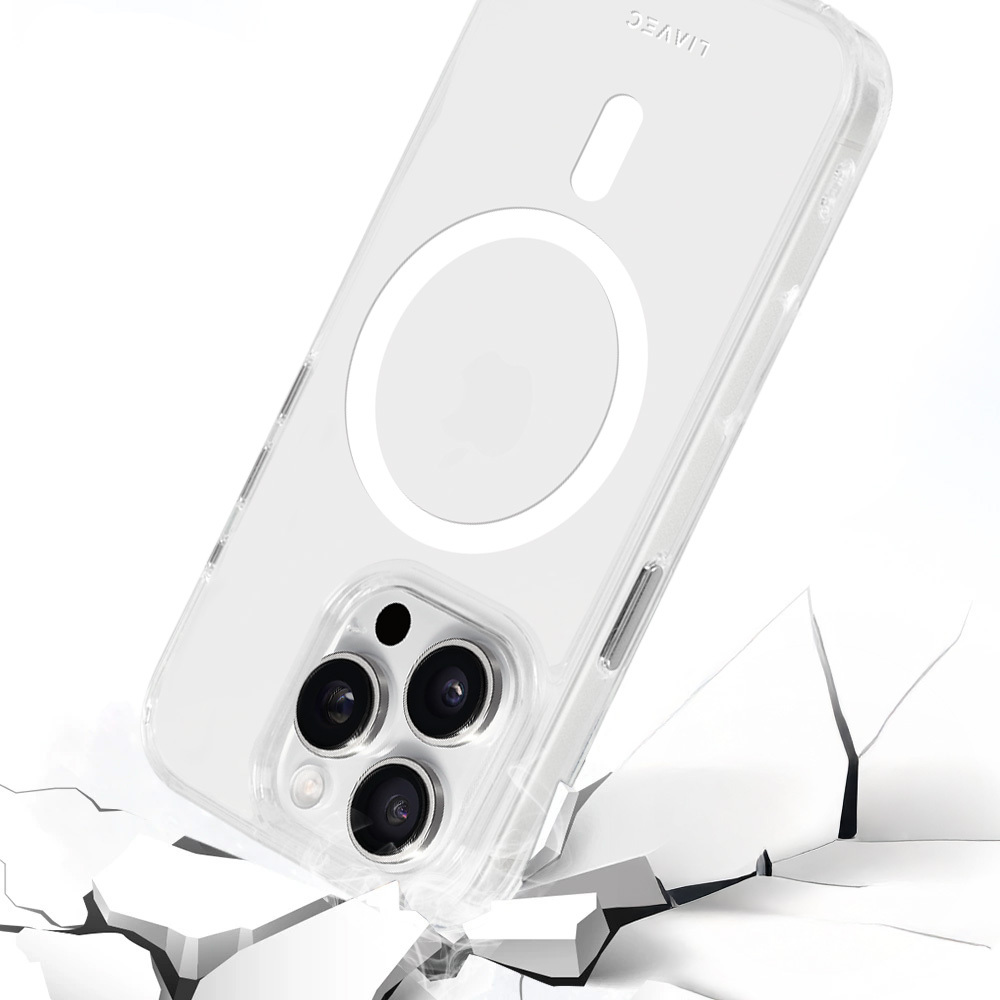 Liavec Glossy Magsafe Kryt ClearCase pro Apple iPhone 15 Pro , barva bílá