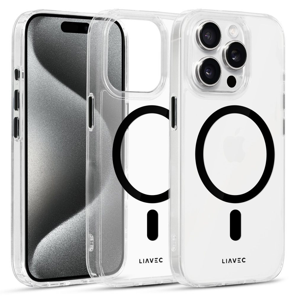 Liavec Glossy Magsafe Kryt ClearCase pro Apple iPhone 14 Pro , barva černá