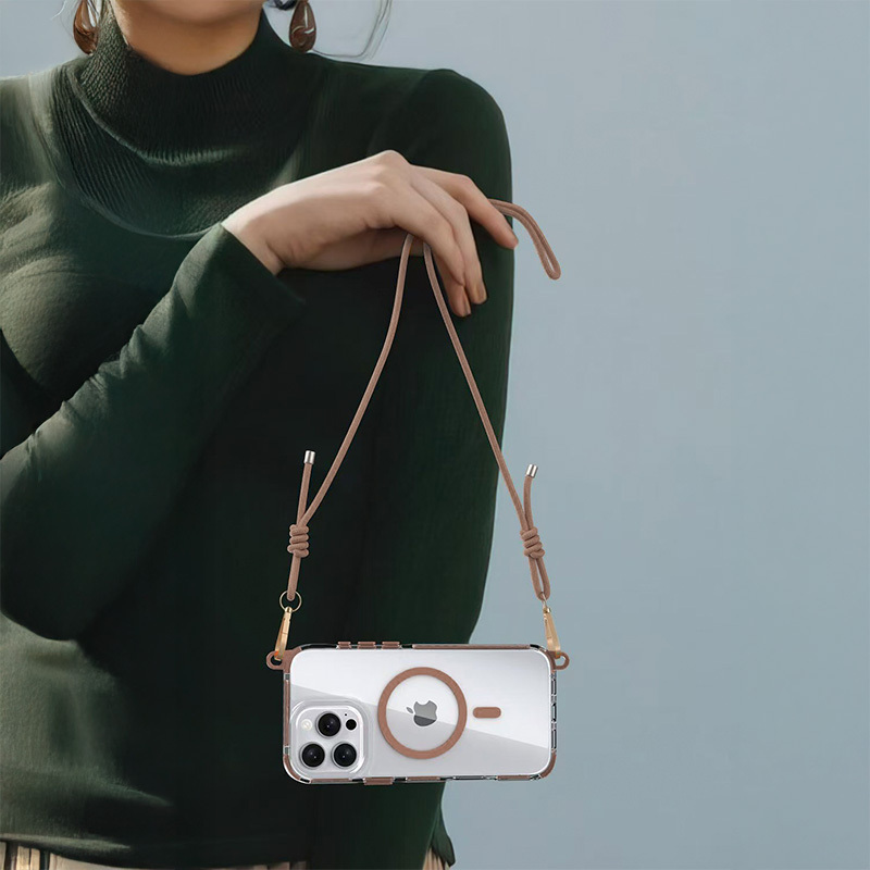 Tel Protect Strap Kryt ClearCase pro Apple iPhone 17 Air , barva zlatá