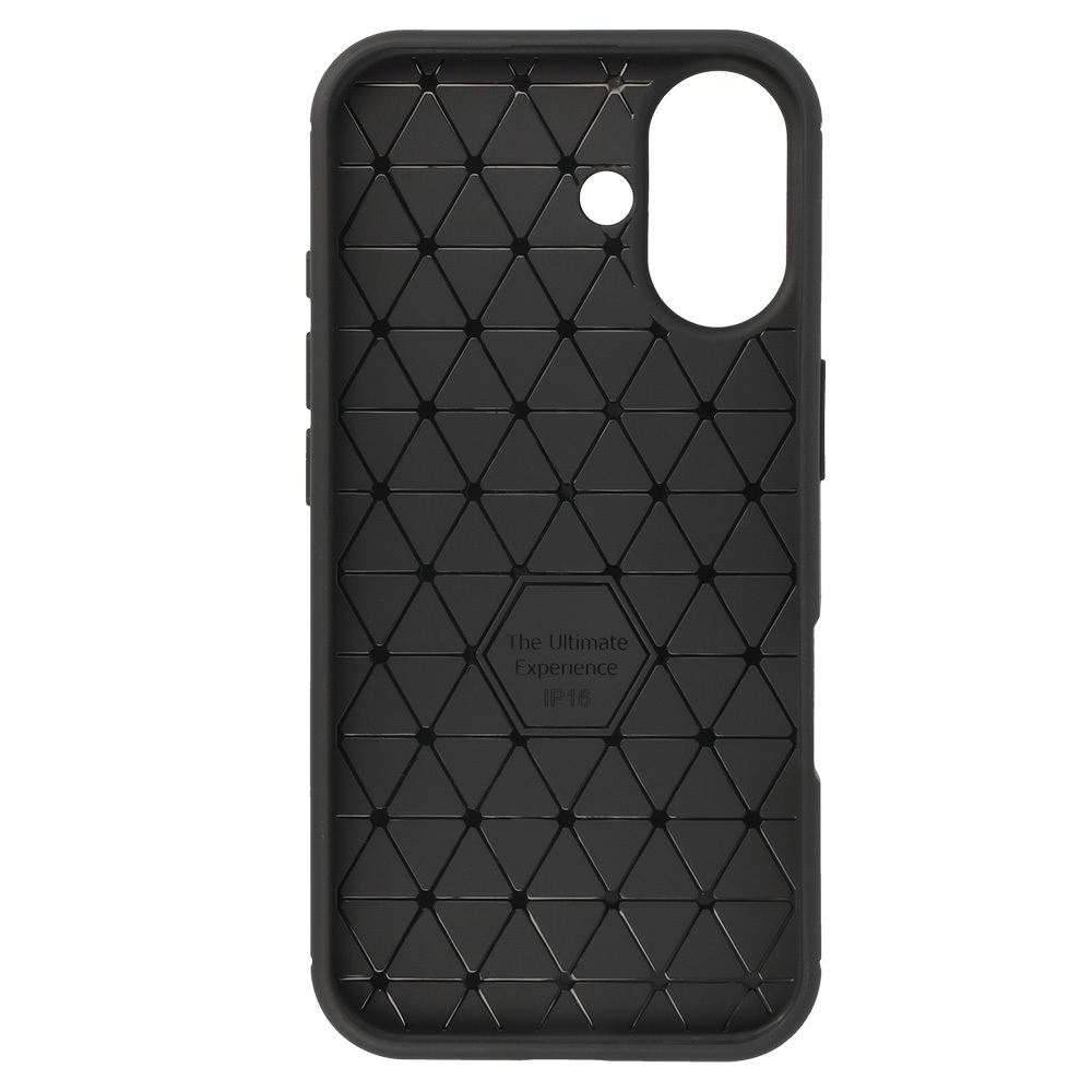 Kryt Carbon Elite pro Apple iPhone 16 , barva černá