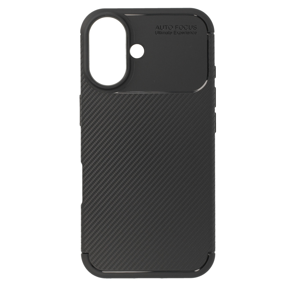Kryt Carbon Elite pro Apple iPhone 16 , barva černá