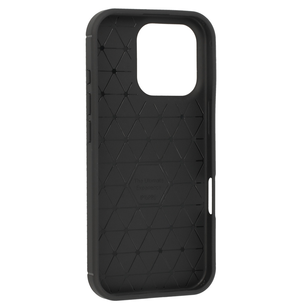 Kryt Carbon Elite pro Apple iPhone 16 Pro , barva černá