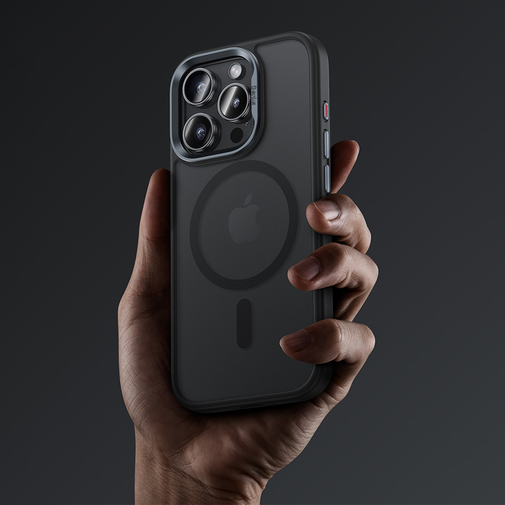 Benks Magnetic Mist Case Metal Frame for Apple iPhone 16 , barva titanová