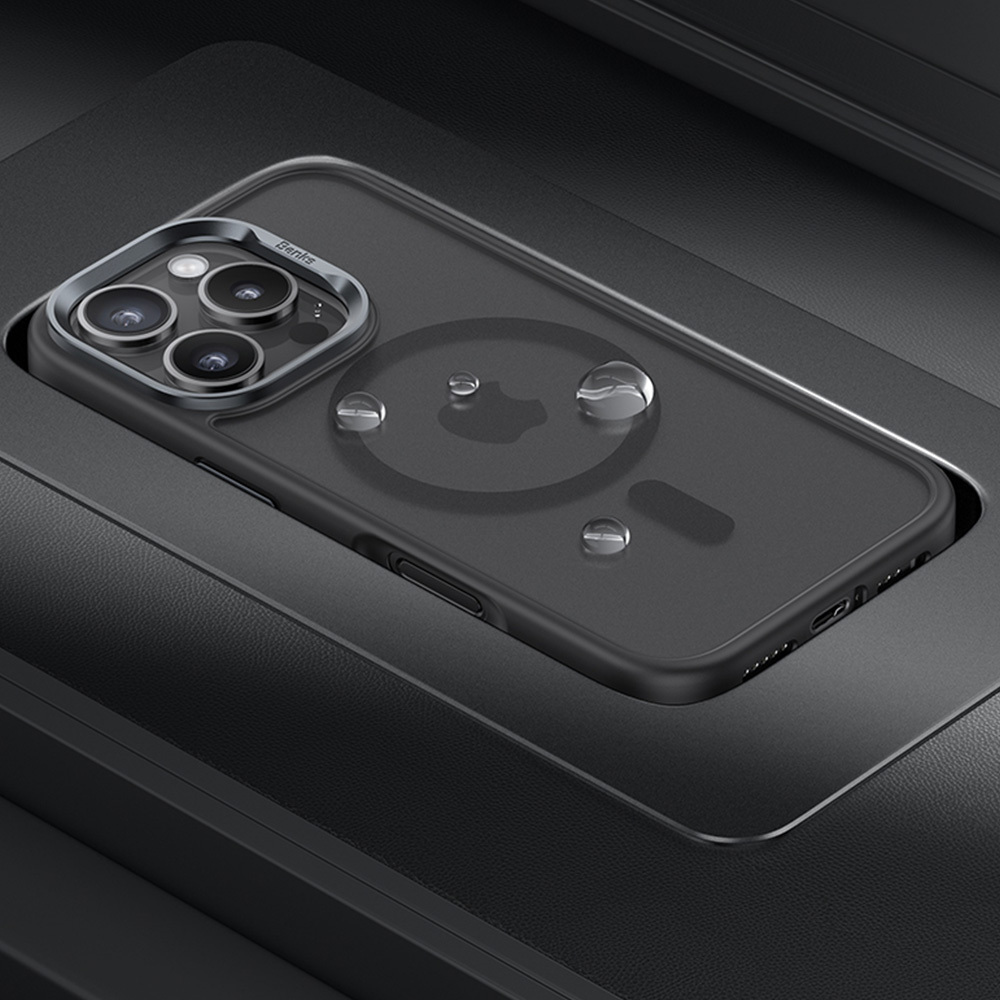 Benks Magnetic Mist Case Metal Frame for Apple iPhone 16 , barva titanová