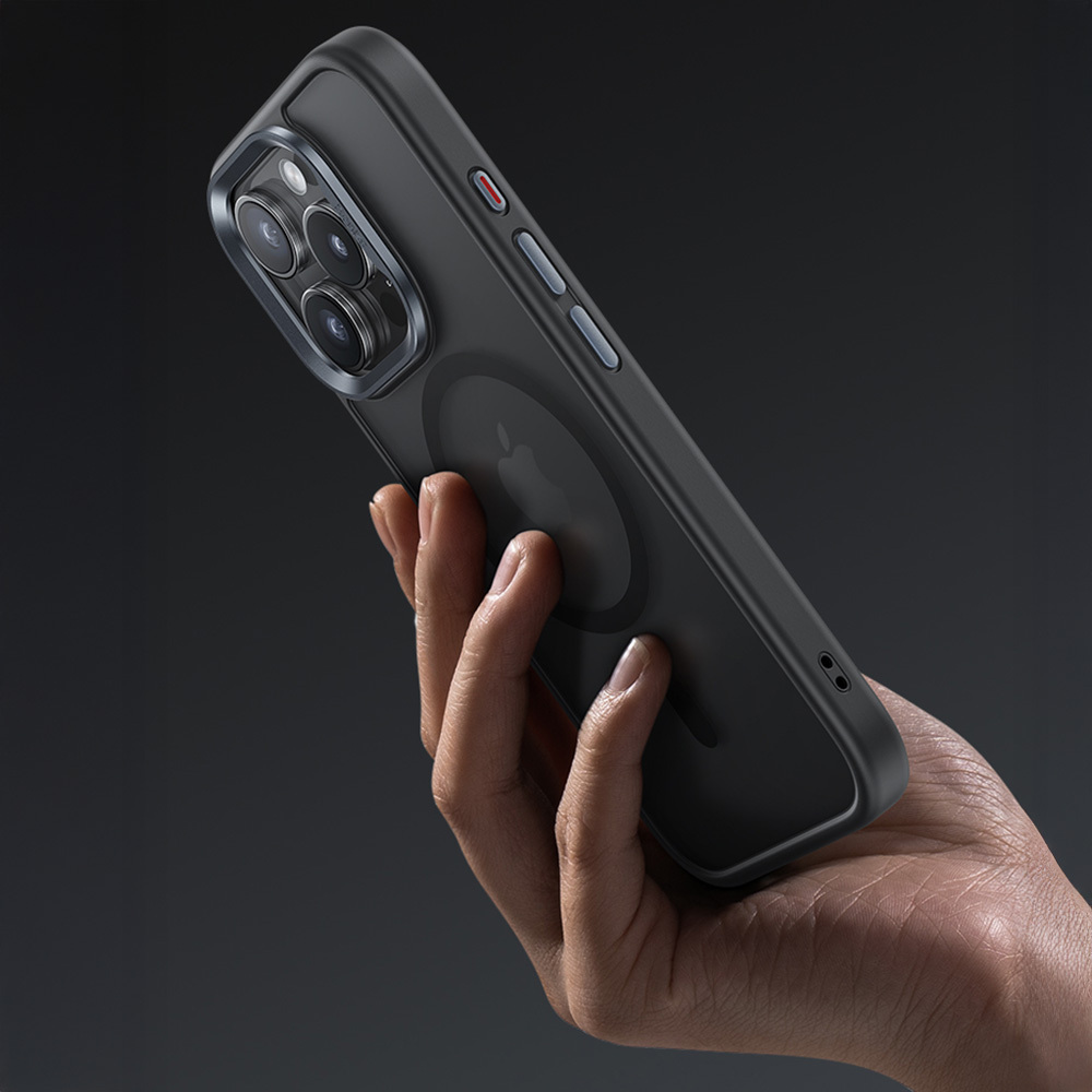 Benks Magnetic Mist Case Metal Frame for Apple iPhone 16 Pro Max , barva šedá