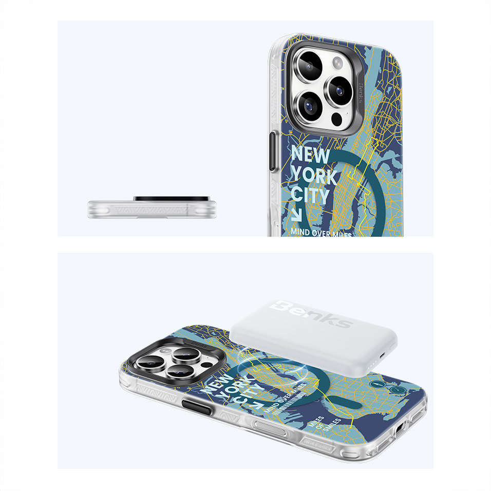 Benks Magnetic City New York Case for Apple iPhone 16 Plus