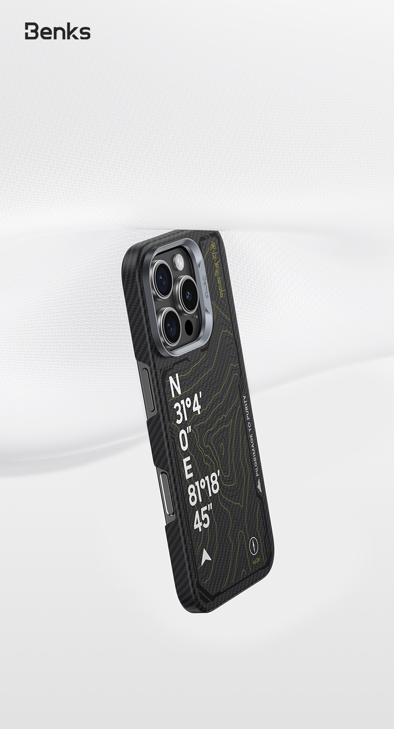 Benks Magnetic Armor Air Kevlar 600D Summit Kangrinboque (0066) do Apple iPhone 16 Pro Max